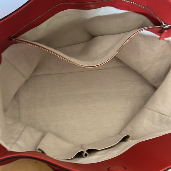 EUC Gucci Red Swing Large Leather Shopper Tote with Original Dust Bag - Picture 11 of 13